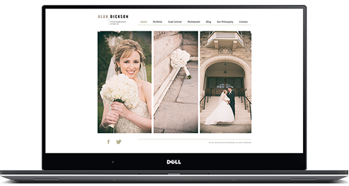 Alan Dickson Photography website project Sencia